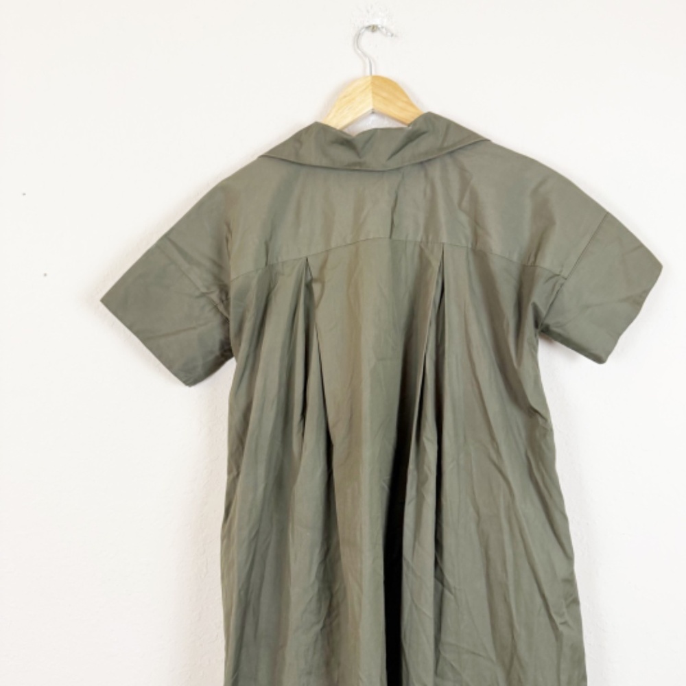 Banana Republic Olive Green Shirt Dress Size Small - Picture 4 of 5